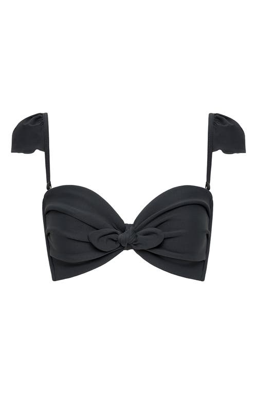 MONTCE MONTCE CABANA CAP SLEEVE BIKINI TOP
