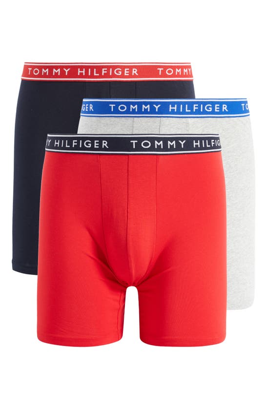 Shop Tommy Hilfiger Boxer Briefs In French Grey