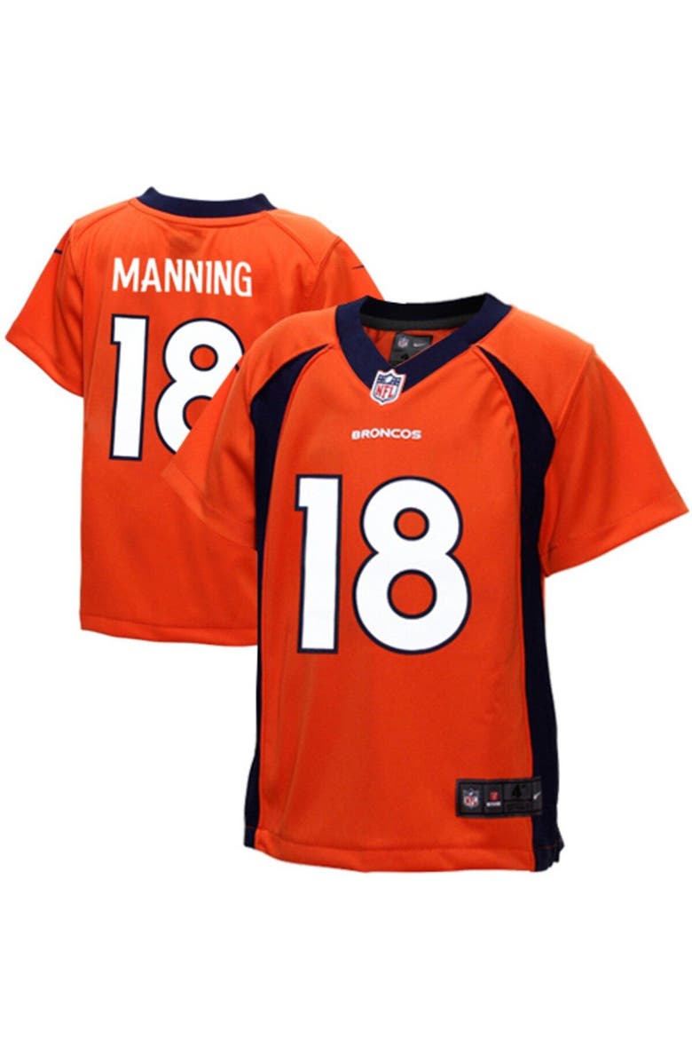 حلاوه جلاتين Nike Denver Broncos #18 Peyton Manning Orange Game Kids Jersey محابس خطوبة
