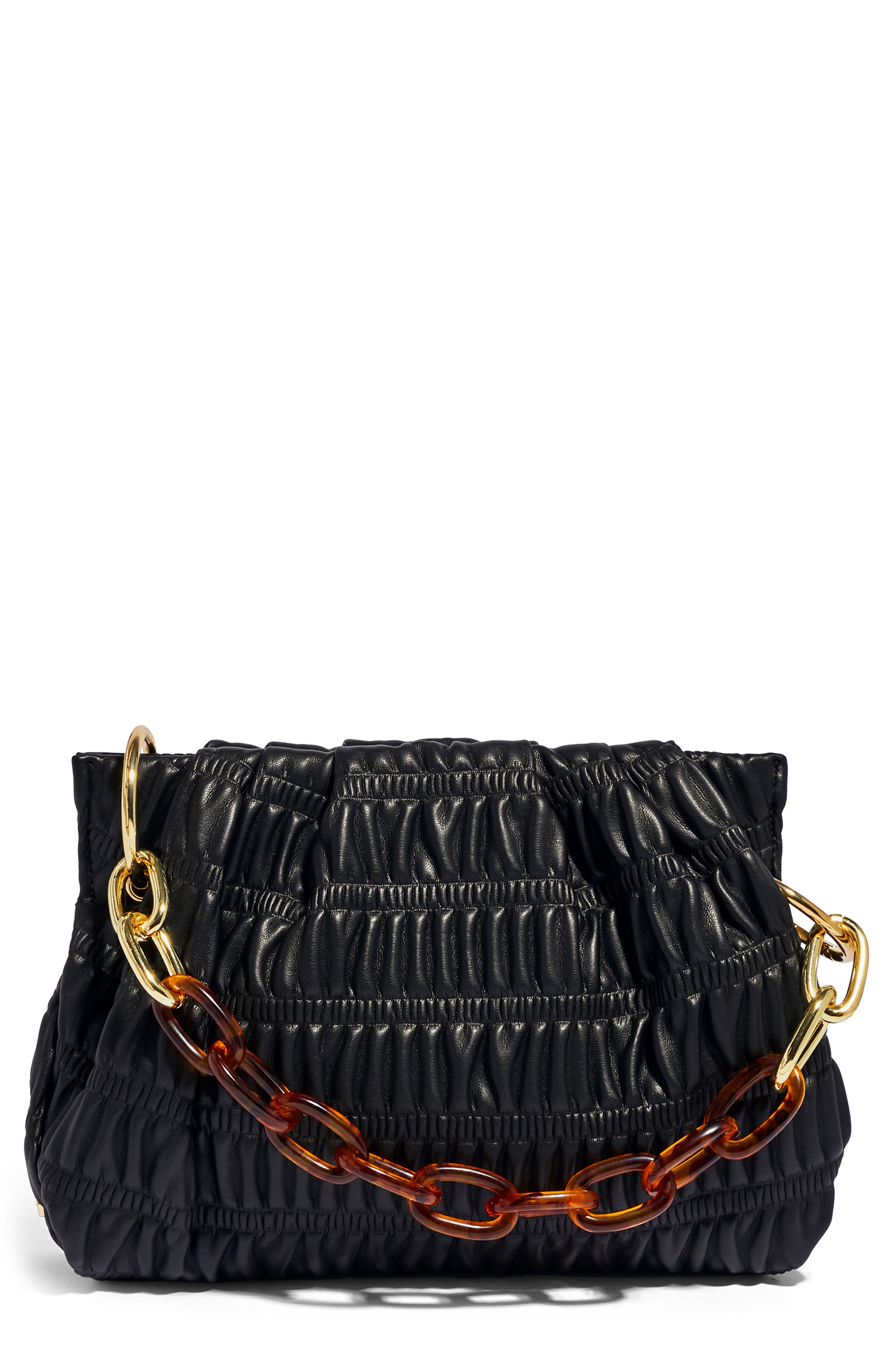 black patent designer handbolsa