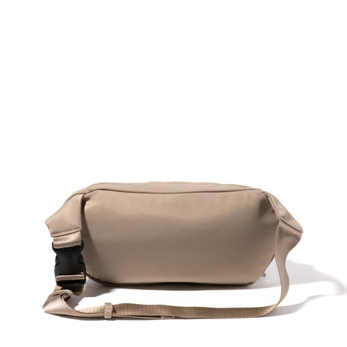 Shop Baggallini On The Go Large Belt Bag Waist Pack In Taupe Twill