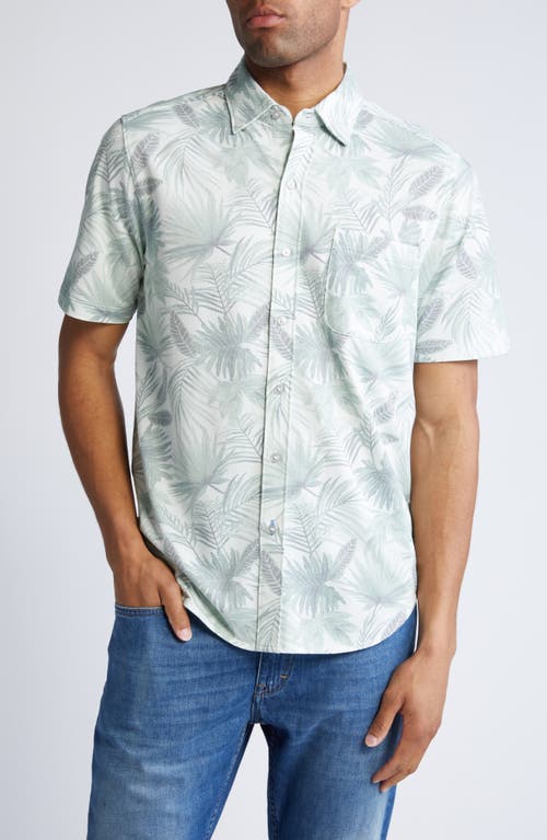 Tommy Bahama San Lucio Fallen Fronds Short Sleeve Button-Up Shirt Paradise Green at Nordstrom,