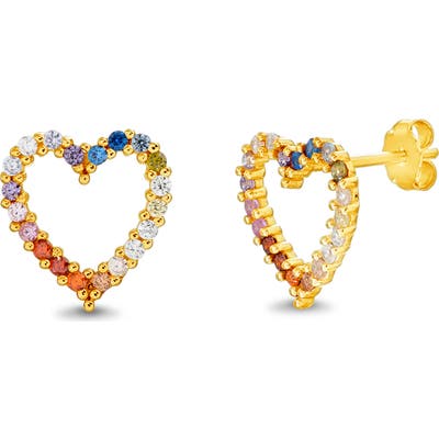 Lesa Michelle Heart Stud Earrings