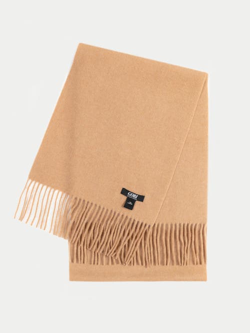 Gobi Cashmere Cashmere Fringed Scarf In Sheepskin