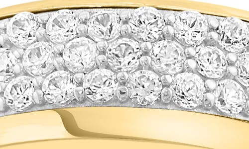 Effy Sterling Silver Pavé Zircon Ring In Yellow