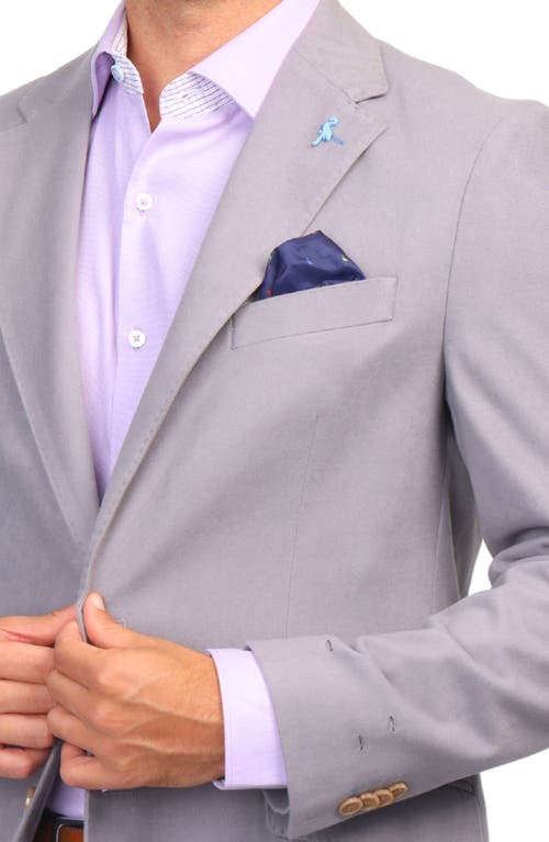 Tailorbyrd Lux Cashmere Touch Sport Coat In Grey