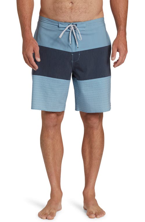 Shop Billabong Tribong Lo Tide Water Repellent Board Shorts In Washed Blue