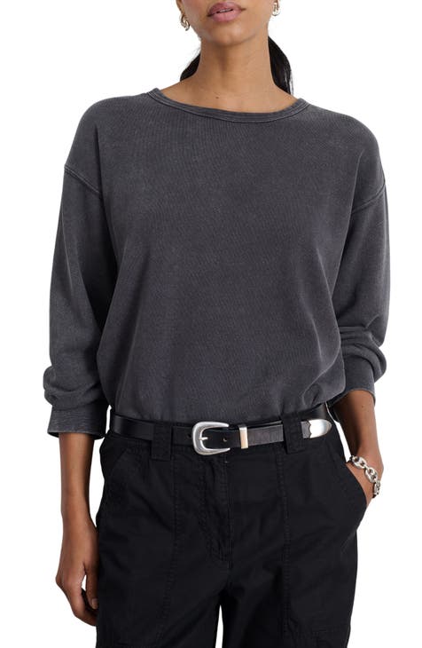 Trek Quilted Crewneck Sweatshirt - X-Small Black