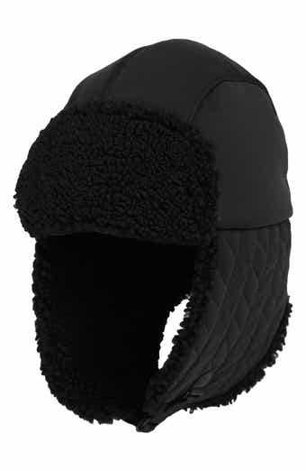 UGG UGG Suede Genuine Shearling Trapper Hat Nordstromrack