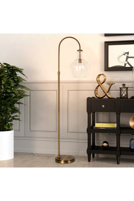 Addison And Lane Verona Arc Brass Floor Lamp With Seeded Glass Shade Nordstrom Rack Verona Arc Brass Floor Lamp With Seeded, Addison Floor Lamp