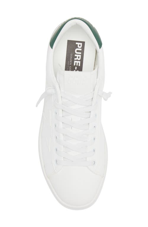 Golden Goose Purestar Low-top Sneakers In White/green
