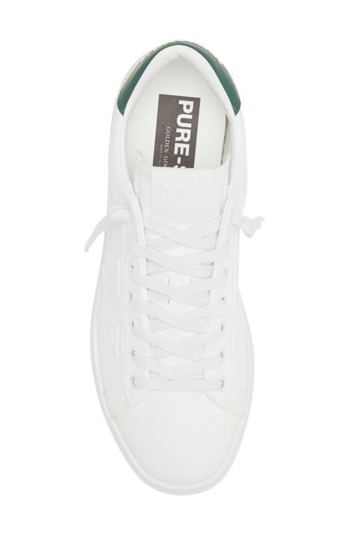 Shop Golden Goose Purestar Sneaker In White/green