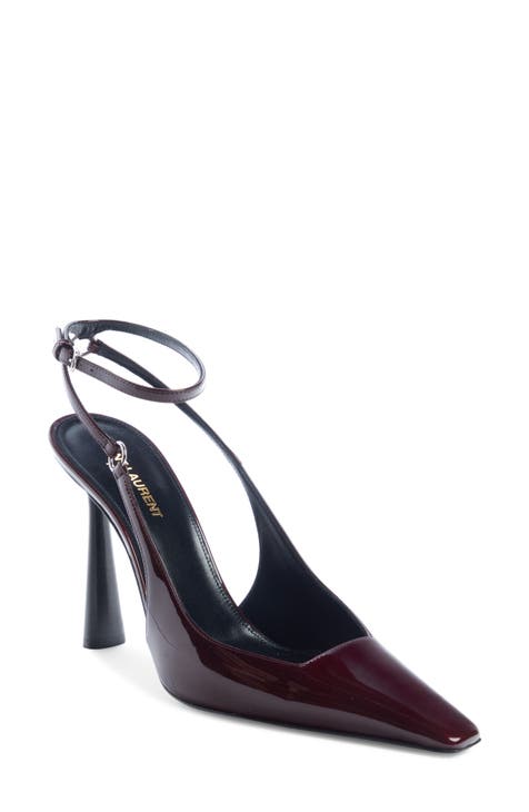 Calista Ankle Strap Slingback Pointed Toe Pump (Women)