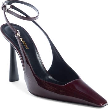 Calista Ankle Strap Slingback Pointed Toe Pump