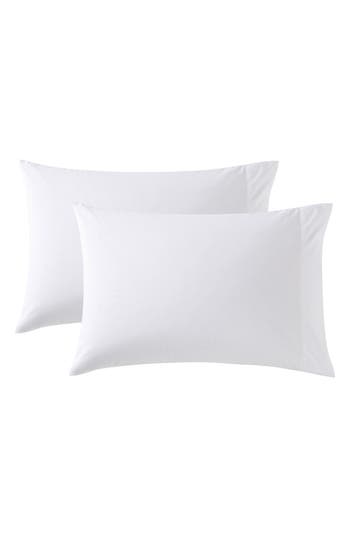 Nautica Set Of 2 Solid Percale Pillowcases In White
