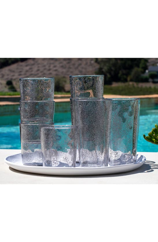 Shop Tarhong Fizz Bubble Set Of 8 Drinking Glasses In Gray