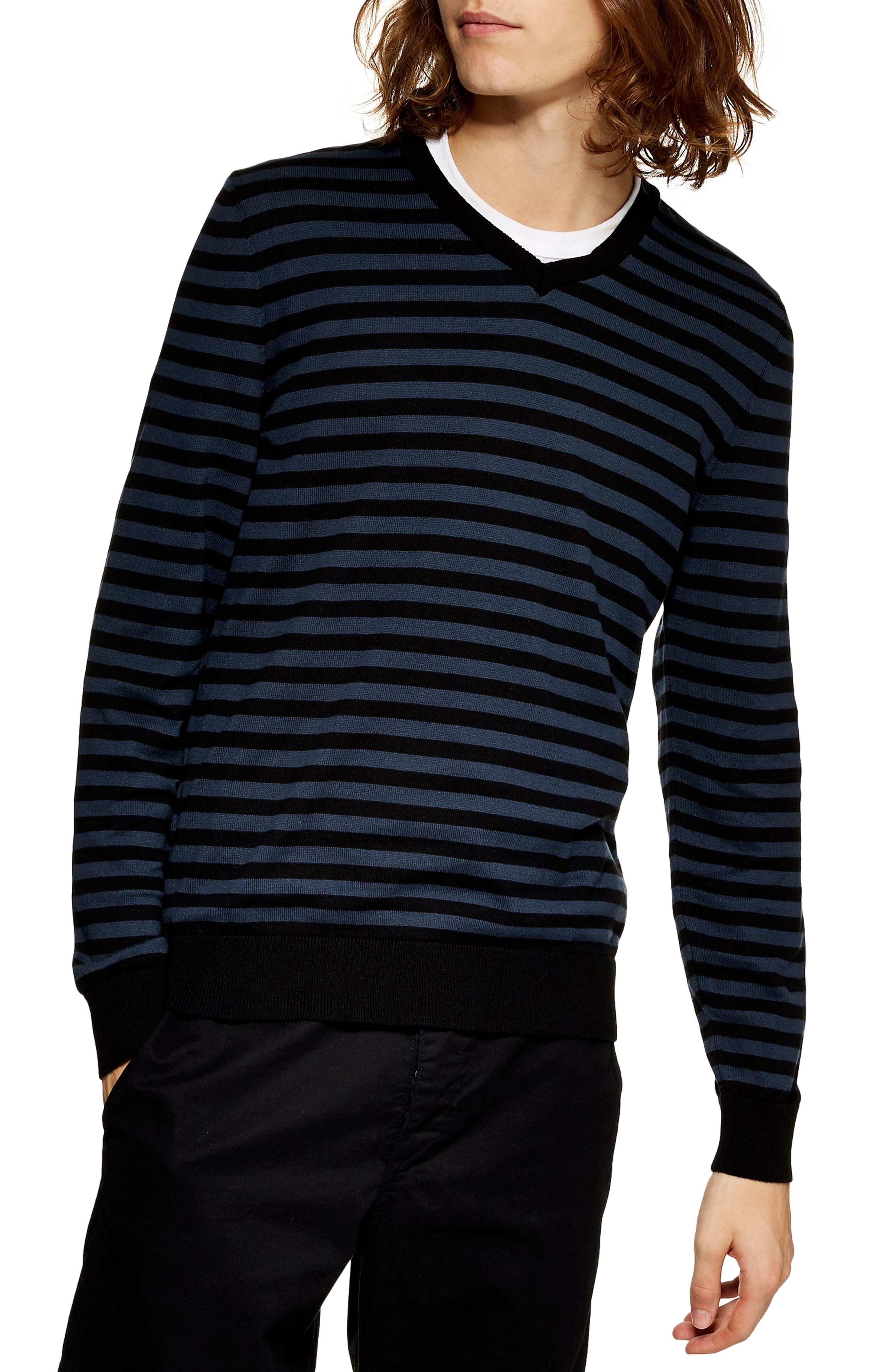Topman Stripe V-Neck Sweater | Nordstrom