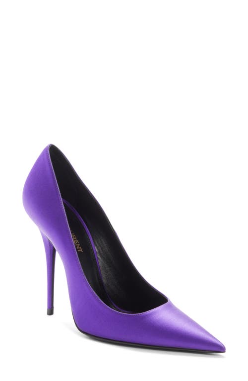 Saint Laurent Marylin Pointed Toe Pump in Lady Violet