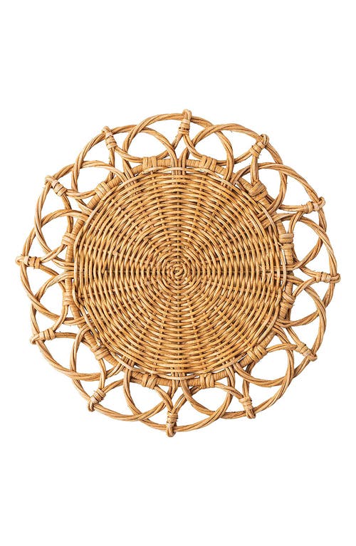Juliska Provence Rattan Whitewash Placemats, Set Of 4 In Natural