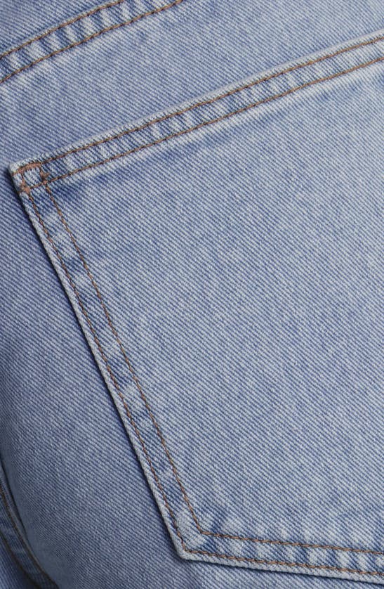 Shop Billabong Riley High Waist Cutoff Denim Shorts In Faded Indigo Fray