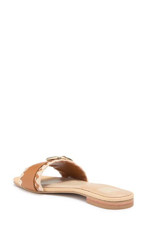Dolce Vita Grecia Slide Sandal In Tan Leather