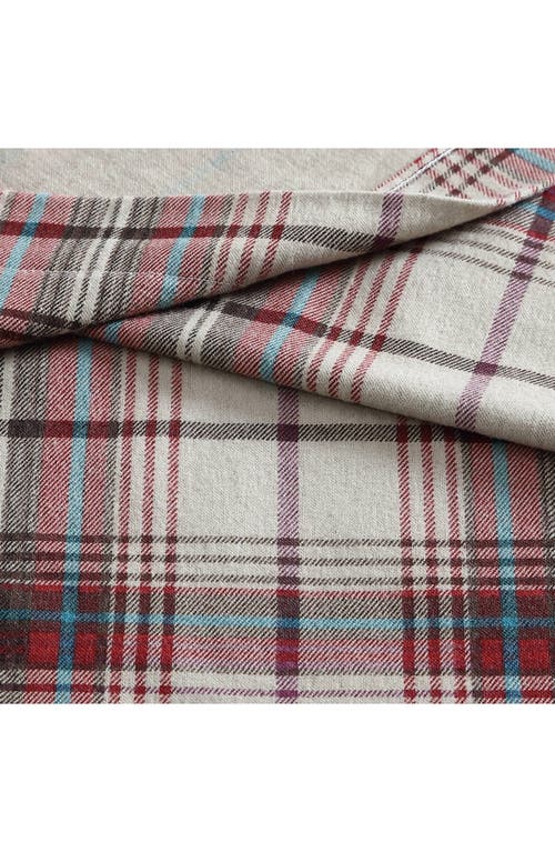 Eddie Bauer Montlake Plaid Cotton Flannel Sheet Set In Red