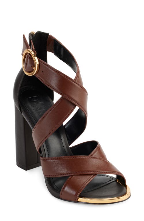 Shop Dkny Emelen Sandal In Saddle/esp