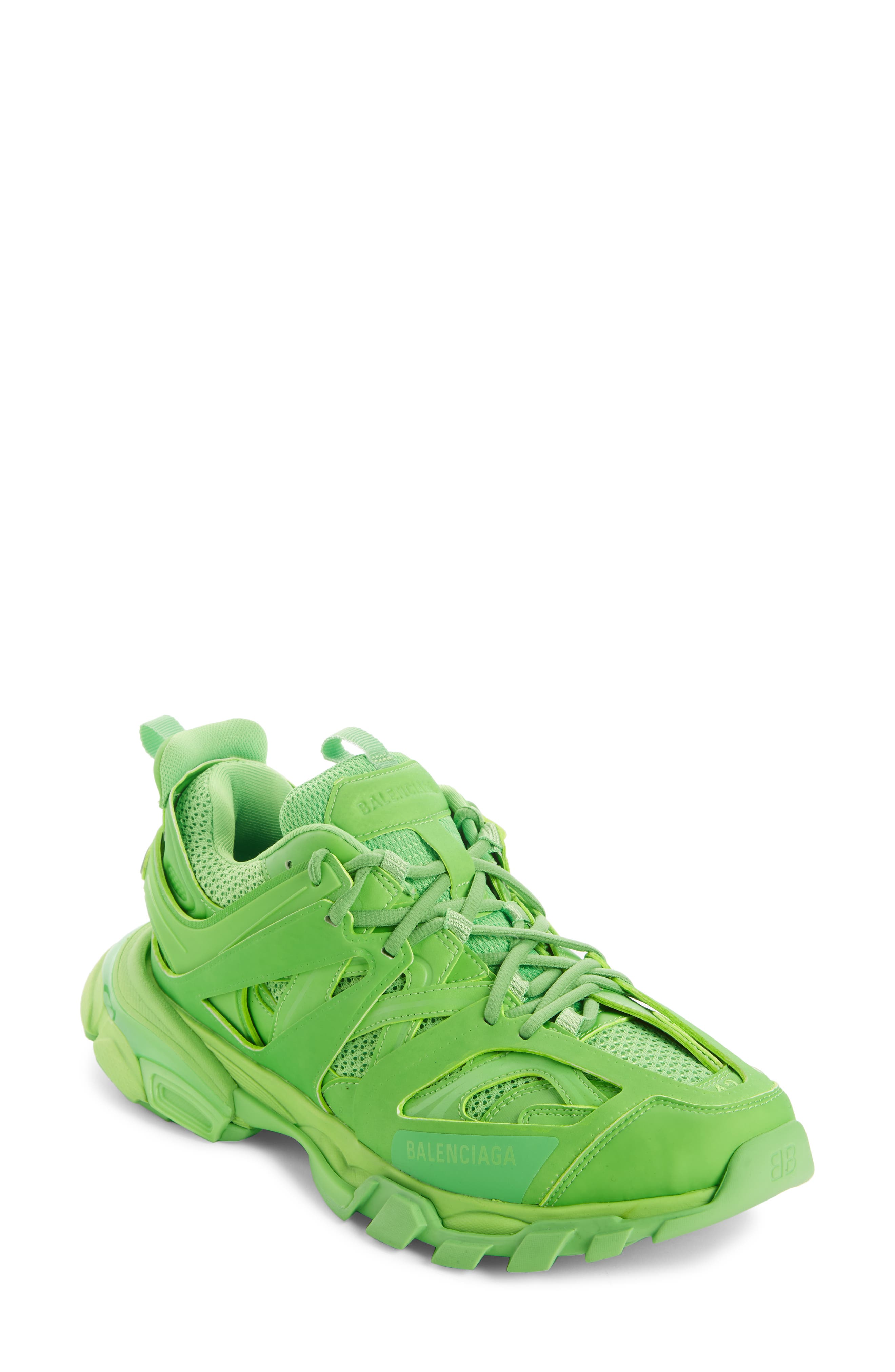 balenciaga track sneakers green