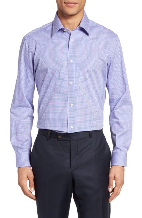 contrast trim dress shirt | Nordstrom
