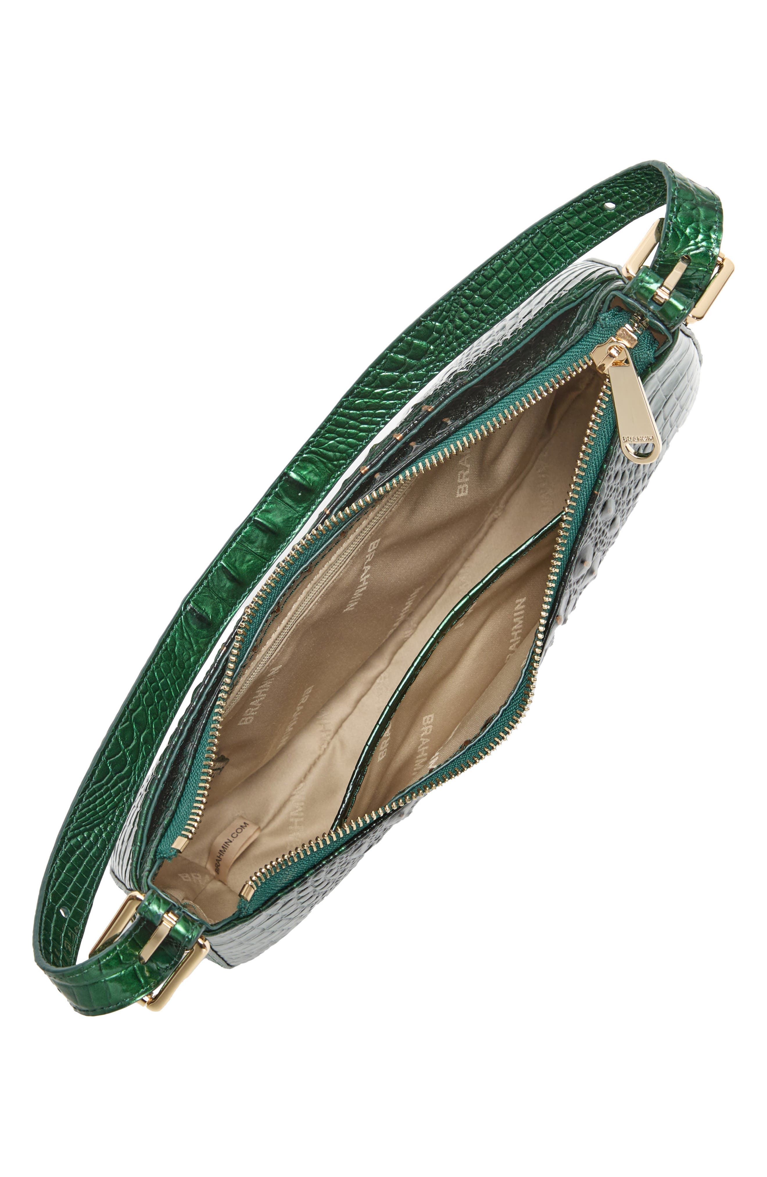 Brahmin Kyrie Croc Embossed Leather Shoulder Bag Nordstrom