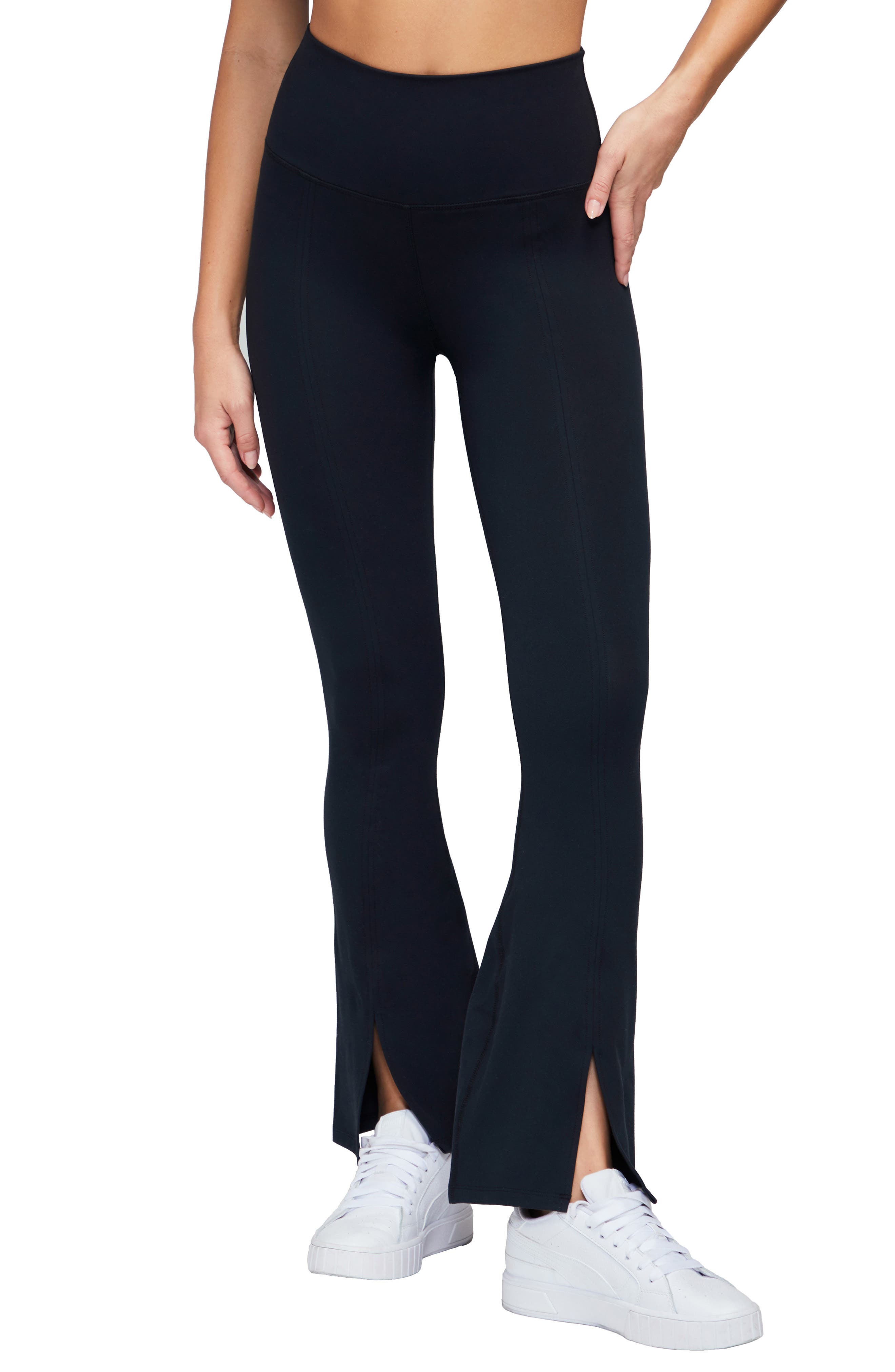 Wildfox Paxton Slit Flare Leg Pants 