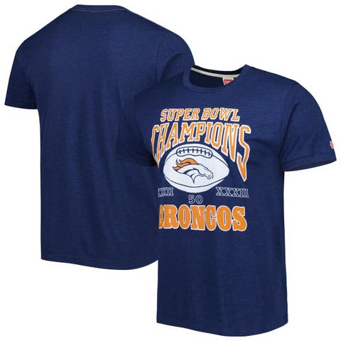 Denver Broncos Majestic Threads Tri-Blend Pocket T-Shirt - Orange