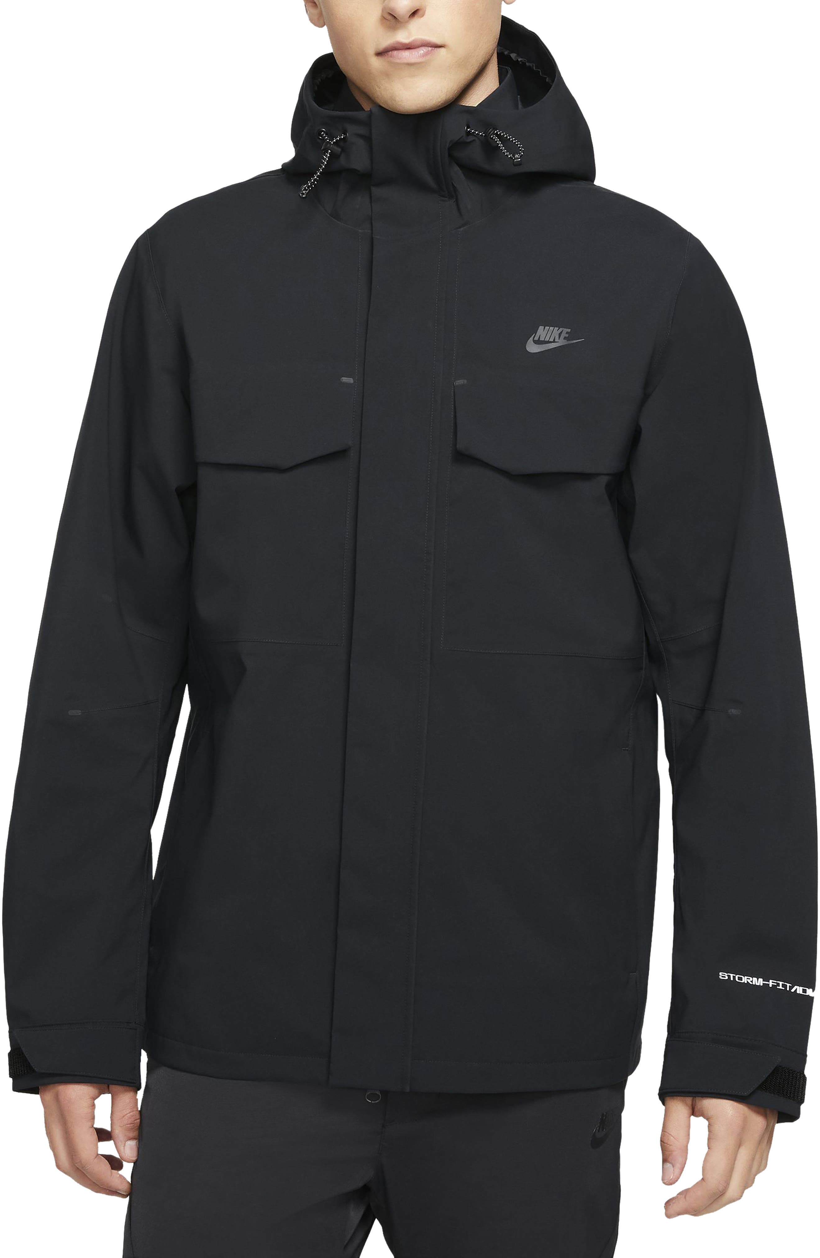 nike rain jacket men's with hood