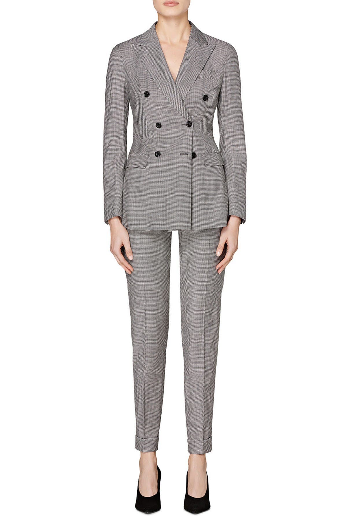 italian wool houndstooth sweatpant
