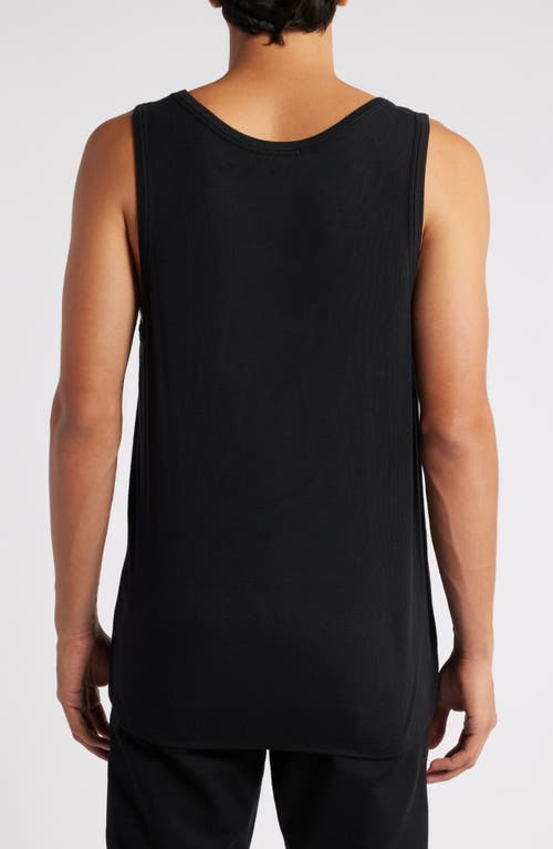 Shop Atm Anthony Thomas Melillo Modal Rib Tank In Black