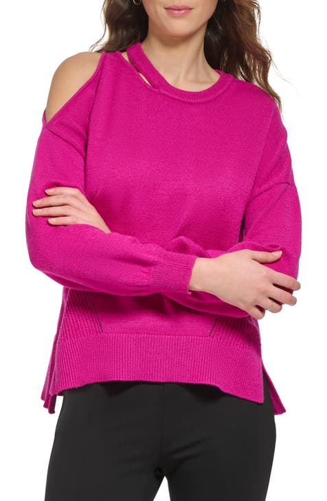 Cutout Asymmetric Sweater