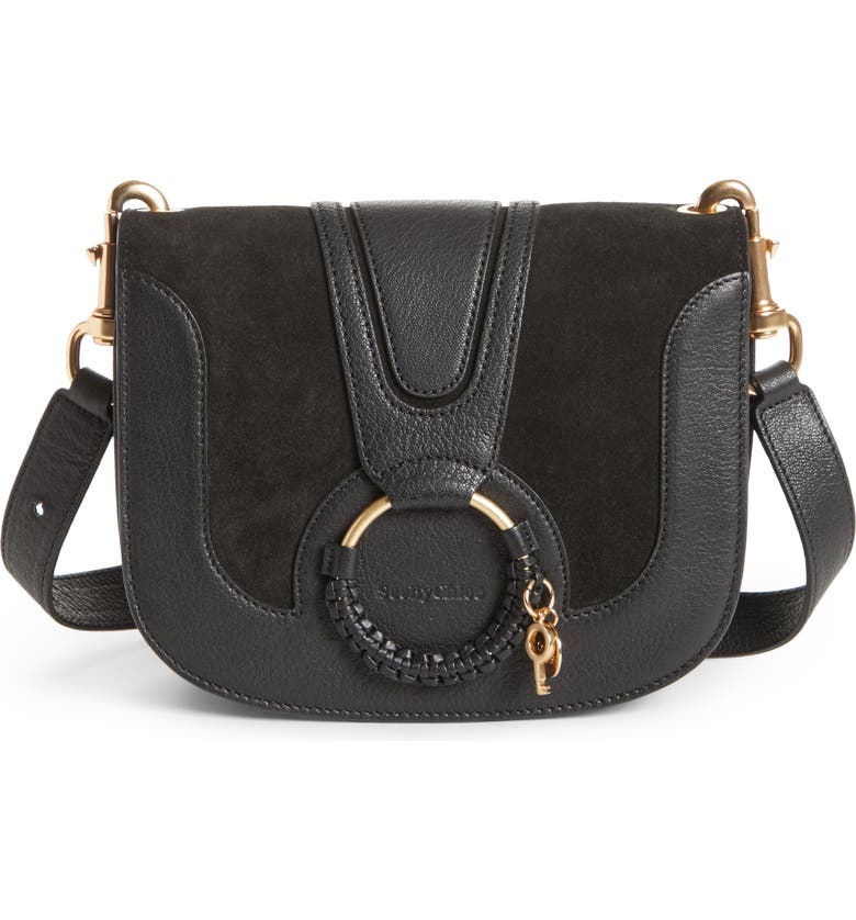 See by Chloé Hana Suede & Leather Shoulder Bag | Nordstrom