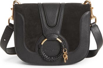 Suede Shoulder Bag in Brown Leather Crossbody Leather Bag 