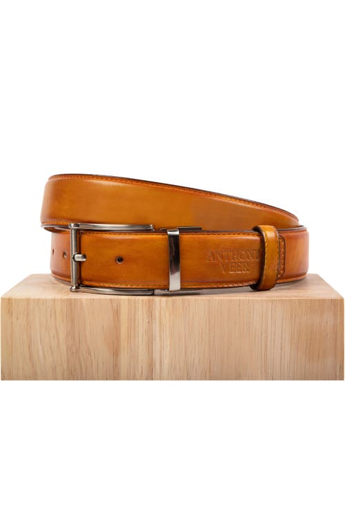 Anthony Veer Bari Leather Belt In Tan