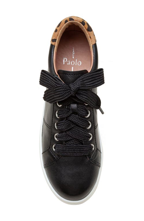 Shop Linea Paolo Jill Platform Sneaker In Black/cognac-black