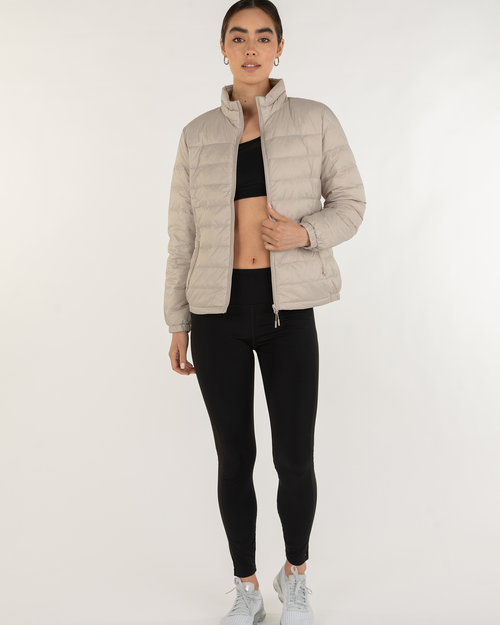 Shop Rebody Active Urbaneer Down Jacket In Pearl Grey