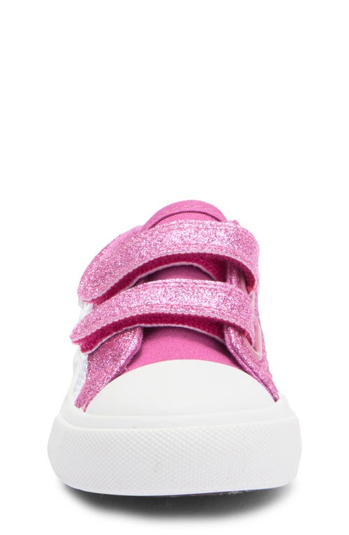 Emma New York Kids' Cap Toe Sneaker In Pink Sequin