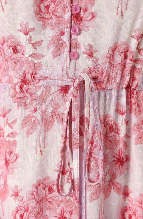 Petal And Pup Petal & Pup Kelda Floral Tiered Maxi Dress In Pink