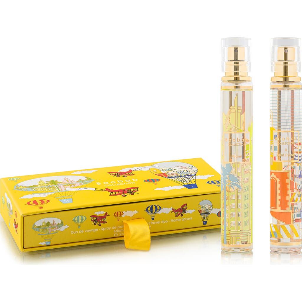 Baobab Collection À Saint-tropez And Miami Room Spray Gift Set In Multicolor