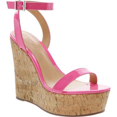Schutz Eduarda Platform Wedge Sandal, Pink