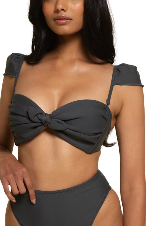MONTCE MONTCE CABANA CAP SLEEVE BIKINI TOP