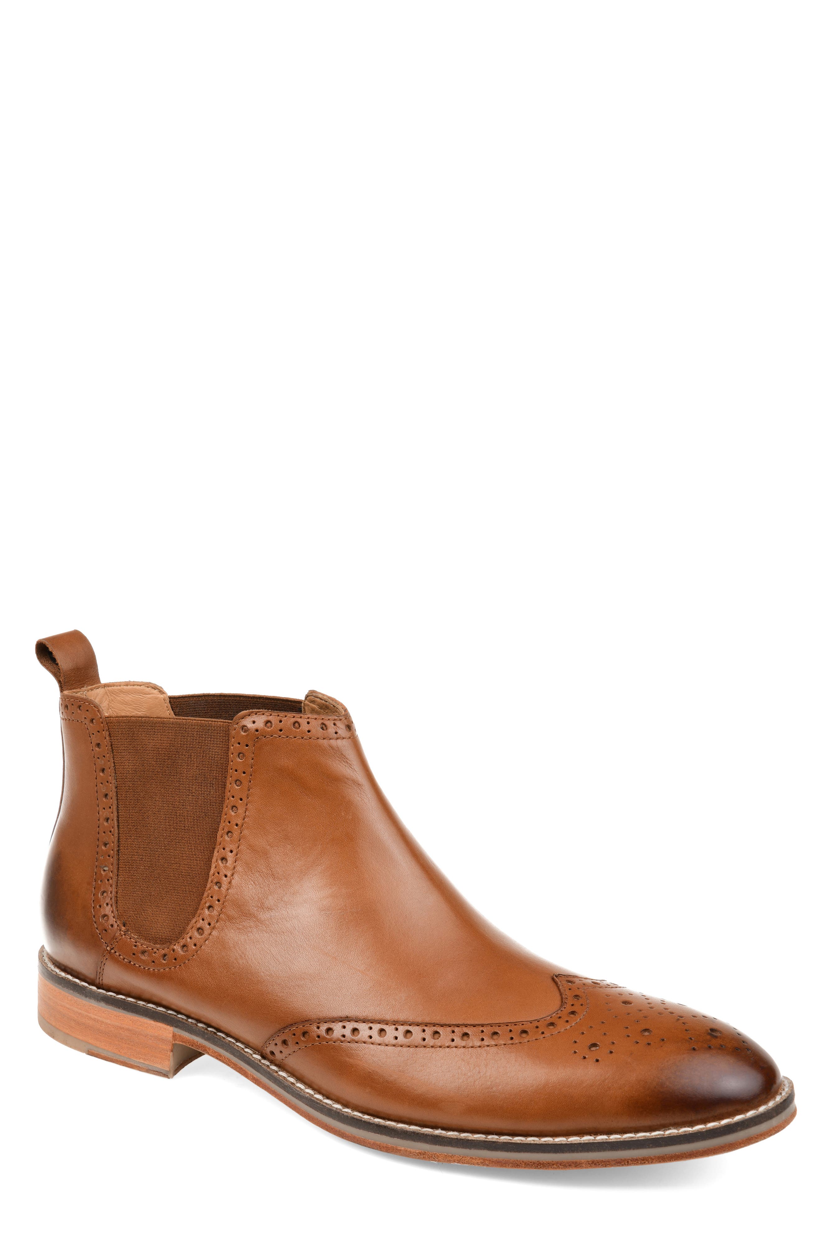 Thomas And Vine Thorne Wingtip Chelsea Boot, Brown