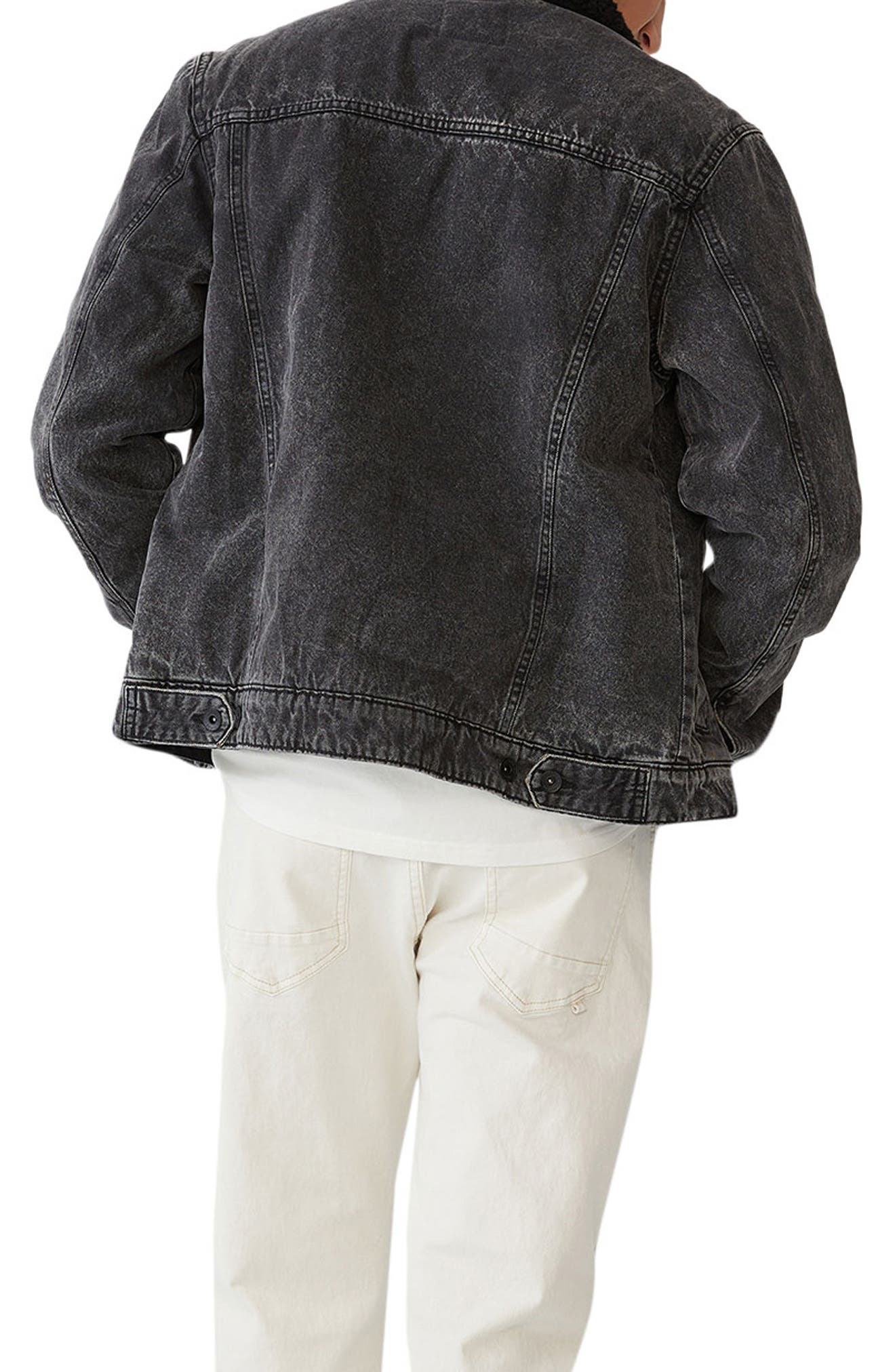 cotton on borg denim jacket