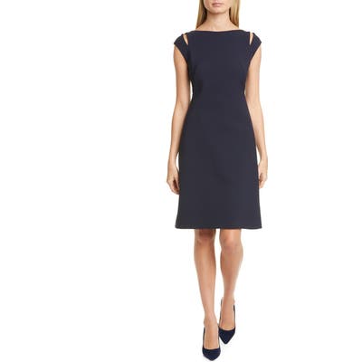 Boss Dileky Slit Shoulder Dress, Black