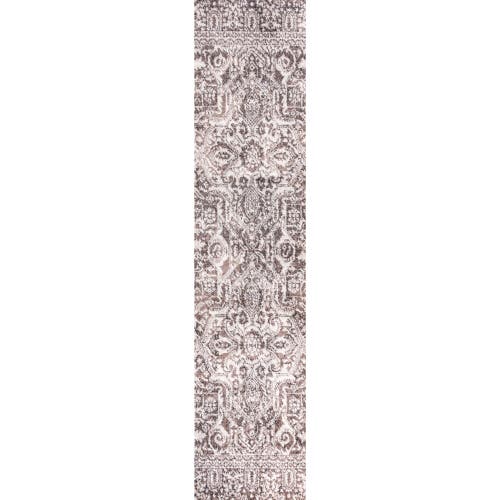 Jonathan Y Scala Grand Medallion Ornate Area Rug In Brown/ivory